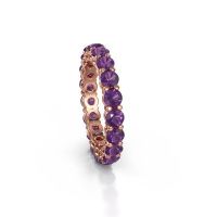 Image of Stackable ring Michelle full 3.4 585 rose gold amethyst 3.4 mm