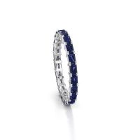 Bild von Vorsteckring vivienne eme 3x2<br/>585 Weißgold<br/>saphir 3x2 mm