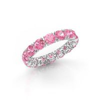 Bild von Vorsteckring vivienne 4.0<br/>585 Weißgold<br/>Pink Saphir 4 mm