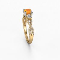 Image of Engagement Ring Marilou Cus<br/>585 gold<br/>Citrin 5 mm