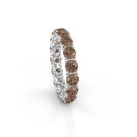 Bild von Vorsteckring vivienne 3.7<br/>585 Weißgold<br/>braun diamant 3.40 crt