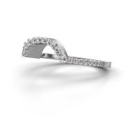 Afbeelding van Aanschuifring SRH0589C10H4<br/>585 witgoud<br/>Lab-grown diamant 0.203 crt
