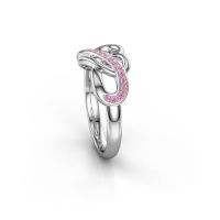 Image of Ring Yael 950 platinum pink sapphire 1.1 mm