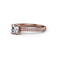 Afbeelding van Verlovingsring Elenore cus 585 rosé goud diamant 0.75 crt