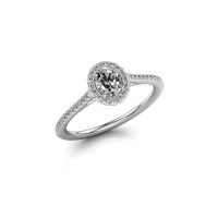 Image of Engagement ring seline ovl 2<br/>585 white gold<br/>Diamond 0.55 crt