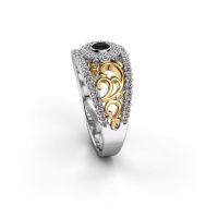 Image of Ring Lavona<br/>585 white gold<br/>Black diamond 0.53 crt