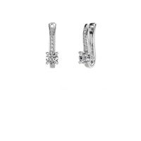 Image of Earrings Valorie 950 platinum diamond 1.18 crt