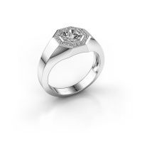 Image of Men's ring jaap<br/>585 white gold<br/>Diamond 0.72 crt