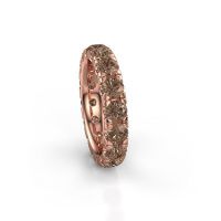 Bild von Vorsteckring jackie 4.0<br/>585 Roségold<br/>braun diamant 4.00 crt