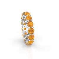 Bild von Ring heddy rnd 4.2<br/>950 Platin<br/>Citrin 4.2 mm