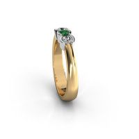 Afbeelding van Ring Lotte 3 585 goud smaragd 3 mm