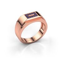 Image de Bague pour homme Roan<br/>585 or rose<br/>Saphir 1.5 mm