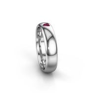 Image of Friendship ring WH0101L35BPHRT<br/>950 platinum ±5x2 mm<br/>Rhodolite