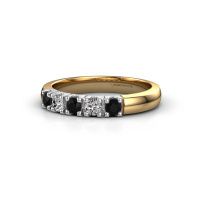 Image of Ring Rianne 5<br/>585 gold<br/>Black diamond 0.448 crt