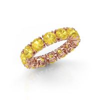 Bild von Ring vivienne 4.7<br/>585 Roségold<br/>Gelb Saphir 4.7 mm