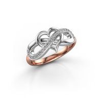 Image of Ring Yael 585 rose gold lab-grown diamond 0.147 crt