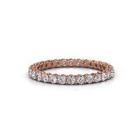 Image of Stackable ring Michelle full 2.0 585 rose gold zirconia 2 mm