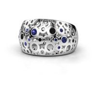 Image de Bague Jaylinn 2<br/>585 or blanc<br/>Saphir 2.2 mm