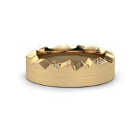 Image of Wedding ring WH2058L17EM<br/>585 gold ±7x2.6 mm<br/>Lab-grown diamond