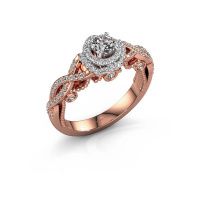 Afbeelding van Verlovingsring Leora<br/>585 rosé goud<br/>Diamant 0.768 crt