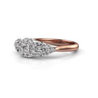 Image of Engagement ring Carisha 585 rose gold diamond 0.53 crt