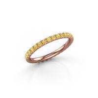 Image of Stackable Ring Jackie 1.7<br/>585 rose gold<br/>Yellow sapphire 1.7 mm