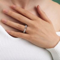 Image of Engagement Ring Marilou Cus<br/>950 platinum<br/>Brown Diamond 1.060 Crt