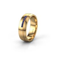 Image of Wedding ring WH0308L26AP<br/>585 gold ±6x1.7 mm<br/>Sapphire
