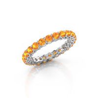 Image of Stackable ring Michelle full 2.7 585 white gold citrin 2.7 mm