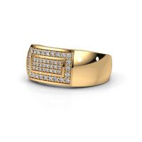 Image de Bague pour homme Lorenzo<br/>585 or jaune<br/>Diamant synthétique 0.52 crt
