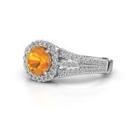 Image of Engagement ring Darla 950 platinum citrin 6.5 mm