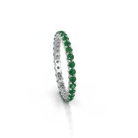 Image of Stackable ring Michelle full 2.0 585 white gold emerald 2 mm