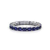 Bild von Vorsteckring vivienne eme 3x2<br/>585 Weißgold<br/>saphir 3x2 mm