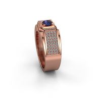 Image of Men's ring marcel<br/>585 rose gold<br/>Sapphire 5 mm