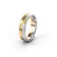 Afbeelding van Trouwring WH0206L25APM 585 goud gele saffier ±5x1.7 mm