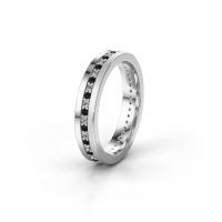 Image of Wedding ring WH0203L14BPM<br/>950 platinum ±4x2 mm<br/>Black diamond 0.484 crt