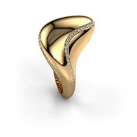 Afbeelding van Ring Phyliss<br/>585 goud<br/>Zirkonia 1 mm