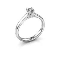 Afbeelding van Verlovingsring Mignon rnd 1 950 platina diamant 0.25 crt
