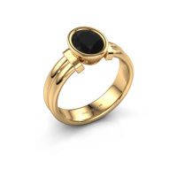 Afbeelding van Ring Gerda 585 goud zwarte diamant 1.40 crt