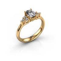 Afbeelding van Verlovingsring Monika OVL<br/>585 goud<br/>Diamant 0.85 crt