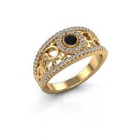 Image of Ring Lavona<br/>585 gold<br/>Black diamond 0.53 crt