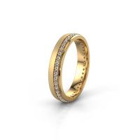 Image of Wedding ring WH0303L24AM<br/>585 gold ±4x1.7 mm<br/>Diamond