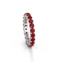 Image of Stackable ring Michelle full 3.0 585 white gold ruby 3 mm