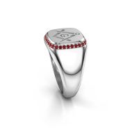 Image of Men's ring Johan<br/>585 white gold<br/>Ruby 1.2 mm