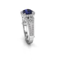 Image of Engagement ring Darla 950 platinum sapphire 6.5 mm