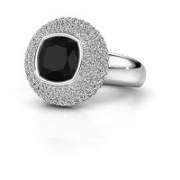 Afbeelding van Ring Keshia<br/>585 witgoud<br/>zwarte diamant 4.503 crt