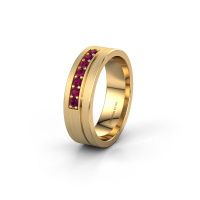Image of Wedding ring WH0312L16AM<br/>585 gold ±6x1.7 mm<br/>Rhodolite