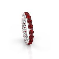 Bild von Vorsteckring vivienne 3.4<br/>585 Weißgold<br/>Rubin 3.4 mm