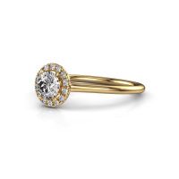 Image of Engagement ring seline rnd 1<br/>585 gold<br/>Lab-grown diamond 0.605 crt