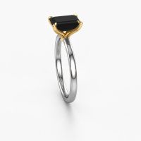 Image of Engagement Ring Crystal Eme 1<br/>585 white gold<br/>Black Diamond 2.10 Crt